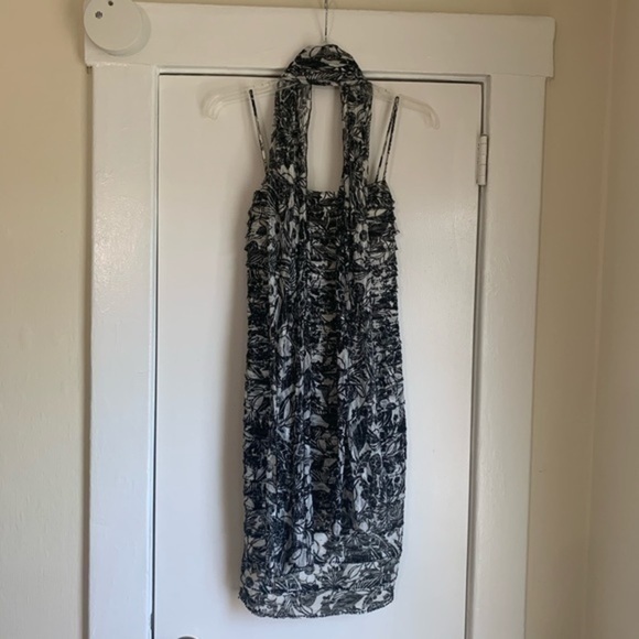 Cache Black & White Mini Formal Dress & Shawl Sz 2 - Picture 7 of 9